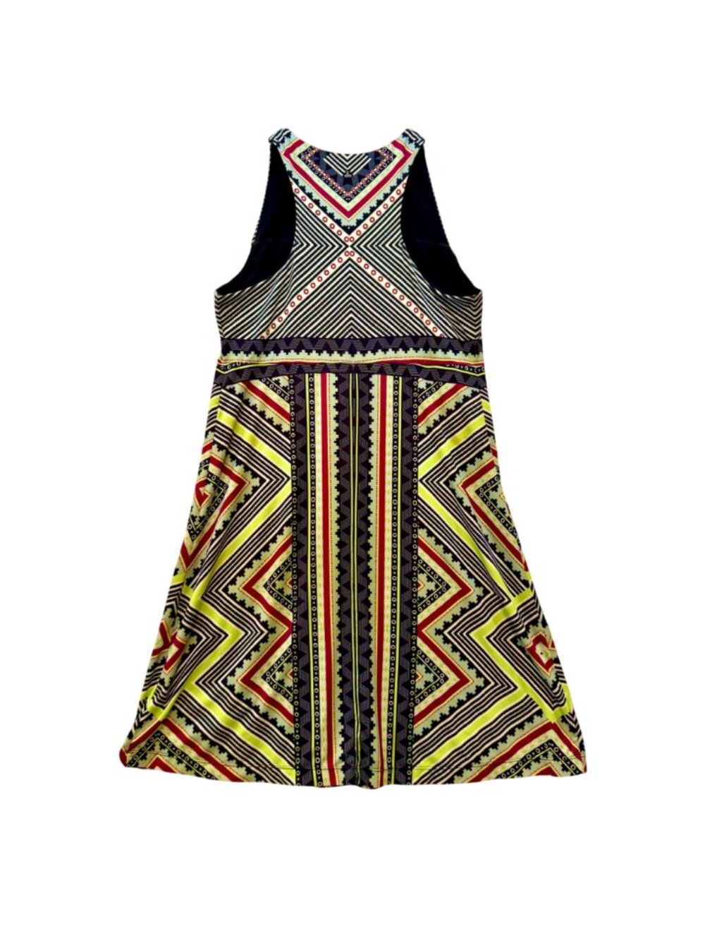 PrAna Ariel Athletic Dress Taos Sangria Geometric Print Built In Bra Size L - Picture 2 of 7